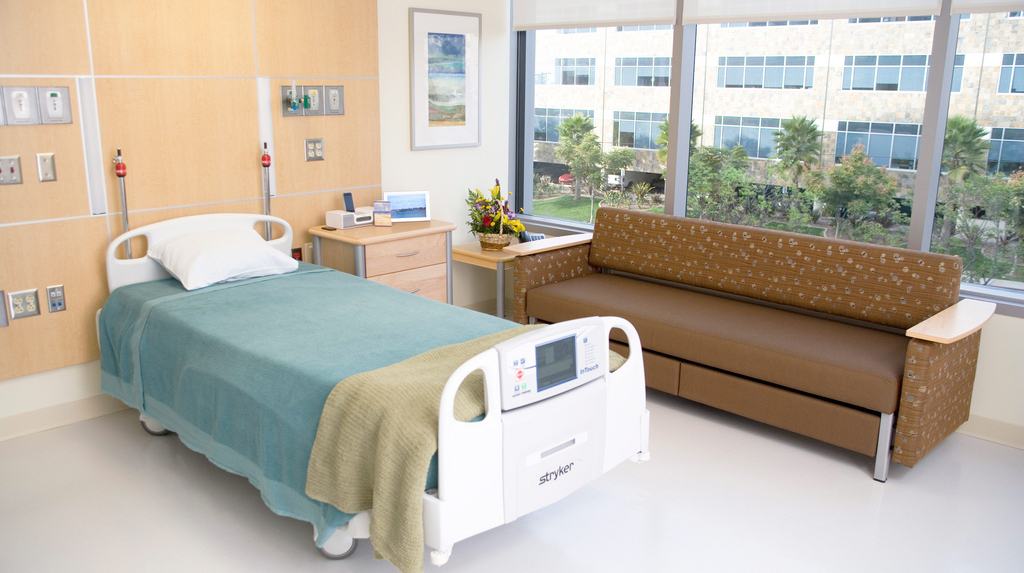 Private hospital room